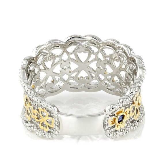 NIB - Vanna K for Bella Luce Platineve And 18k Gold Over Silver Ring – Size 11 - Picture 3 of 12